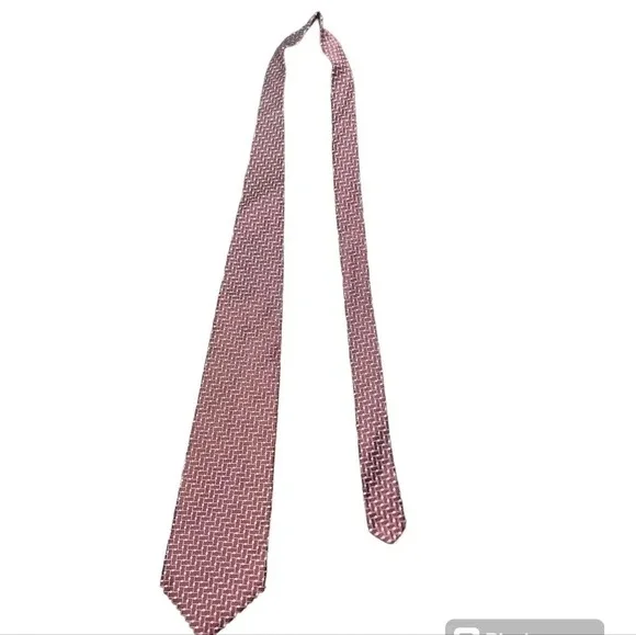 GRENADIER LONDON MENS DARK BURGUNDY SILK TIE - Picture 5 of 7